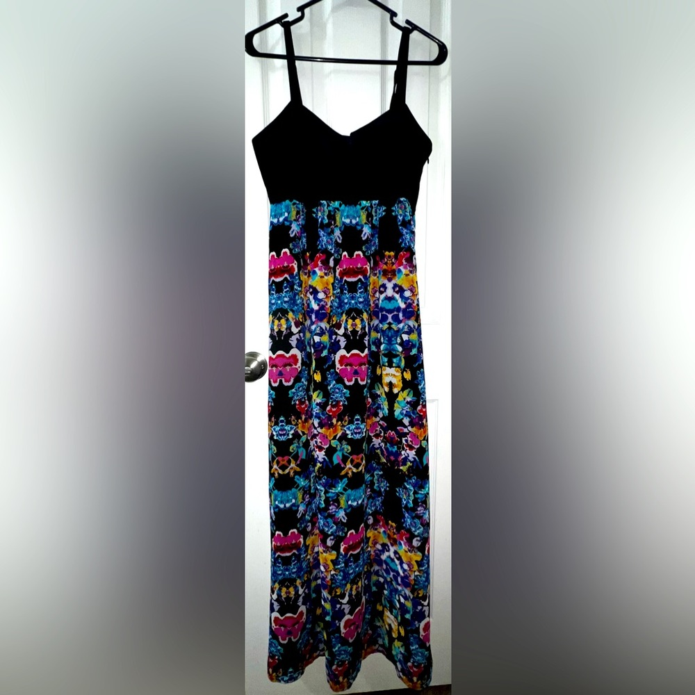 Nicole Miller Maxi Floral Dress - Size 8